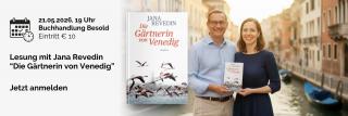 Buchcover von Die Gärtnerin von Venedig. Link zum Buch.