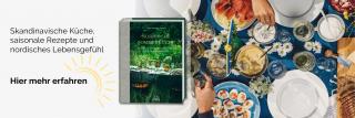 Nordisch gedeckter Tisch. Link zum Buch Nordische Sommerküche.