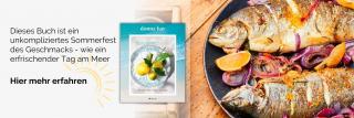 Gebratene Fische. Link zum Buch Sunshine, Lemons and Sea Salt.