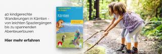 Zwei Kinder im Wald. Link zum Buch Erlebnis Wandern mit Kindern.