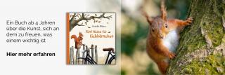 Eichhörnchen. Link zum Buch Fünf Nüsse für Eichhörnchen.